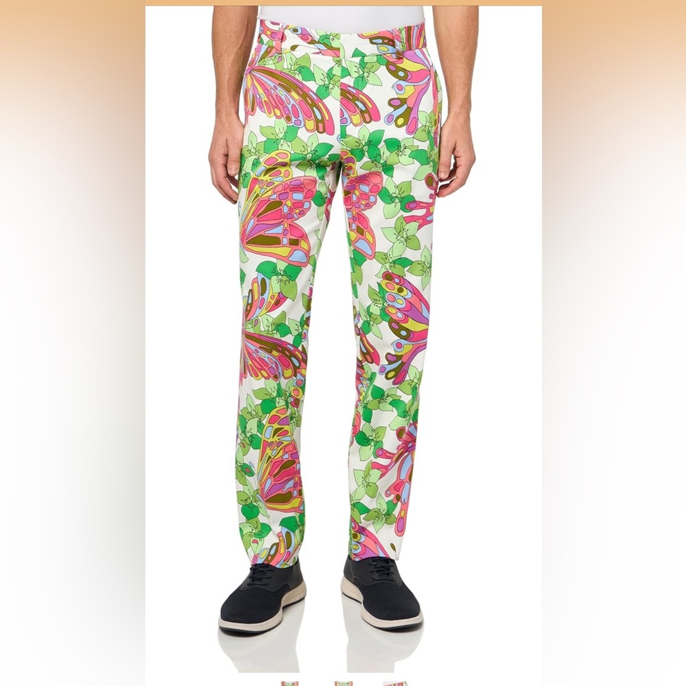 Mr TURK Mens Clyde Slim Trouser Multicolored Size 29 - Picture 5 of 7